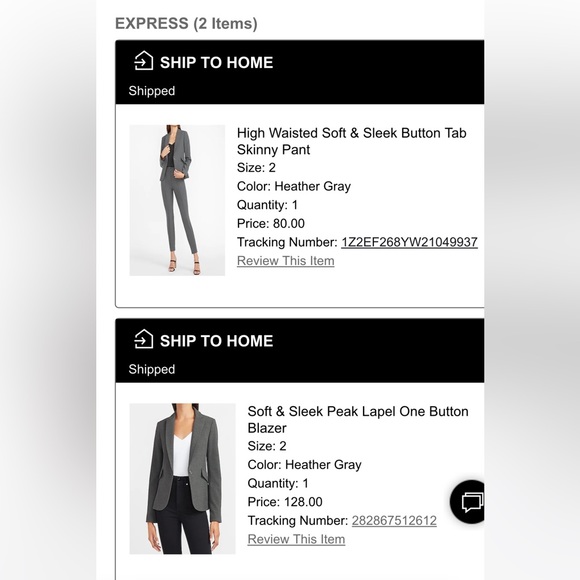 Express Gray Blazer and Skinny Pant Set - Picture 10 of 10